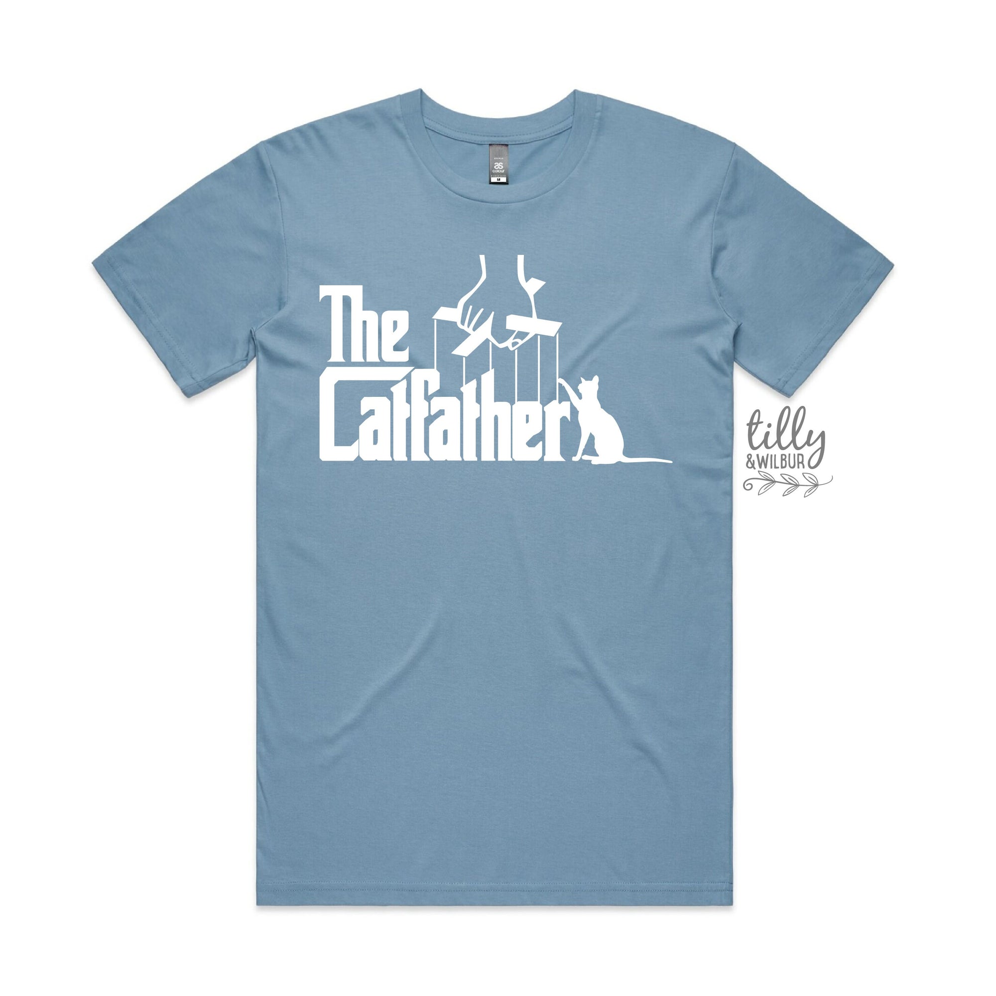 The Catfather T-Shirt, Cat T-Shirt, Funny Cat T-Shirt, Kitty Shirt, Kitten T-Shirt, I Love Cats T-Shirt, Animal Lover, Funny Men's T-Shirt