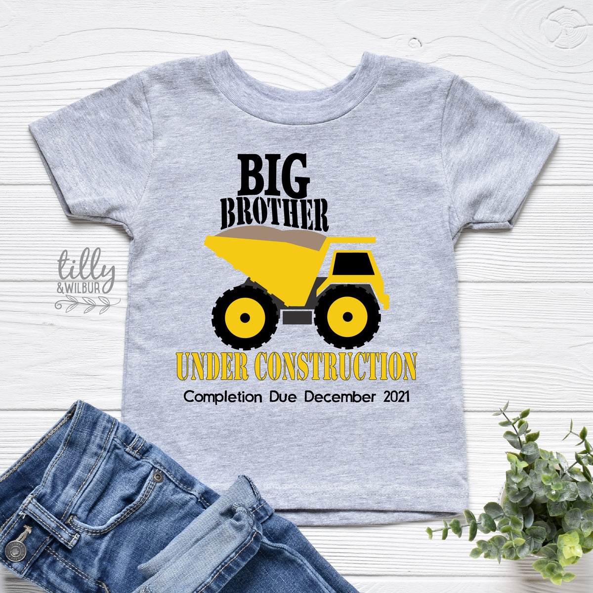 Big Brother T-Shirt, Big Brother Under Construction T-Shirt, Promoted To Big Brother, I&#39;m Going To Be A Big Brother, Pregnancy Announcement
