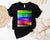 Colour Chart T-Shirt, Pantone T-Shirt, Pantone Colour Chart Print, Designer T-Shirt, Rainbow Pantone Style T-Shirt, Graphic Artist T-Shirt