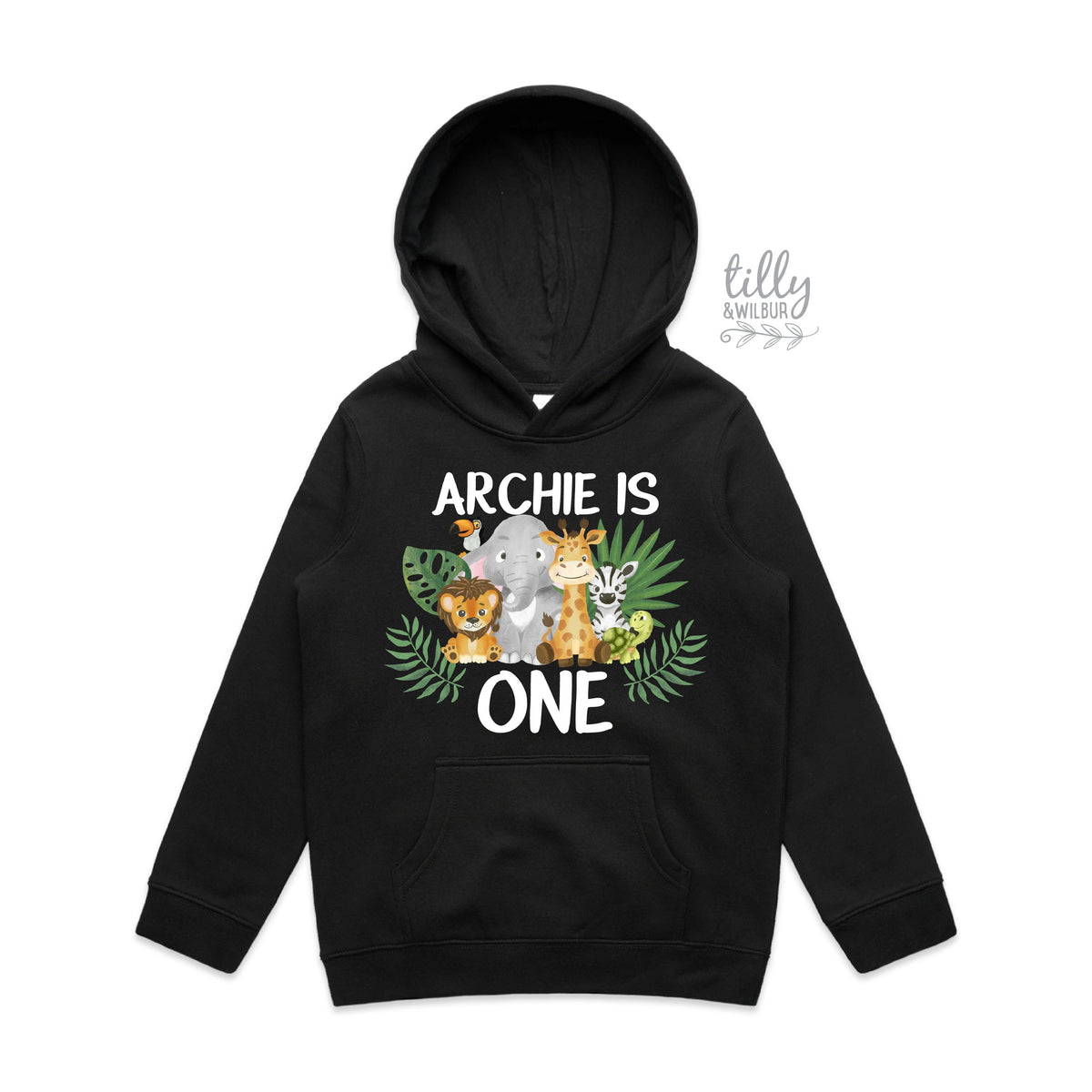 Wild One Safari First Birthday Jumper, Safari Baby Birthday Gift, 1st Birthday Boy Hoodie, 1st Birthday Baby Outfit, Jungle Animal Theme