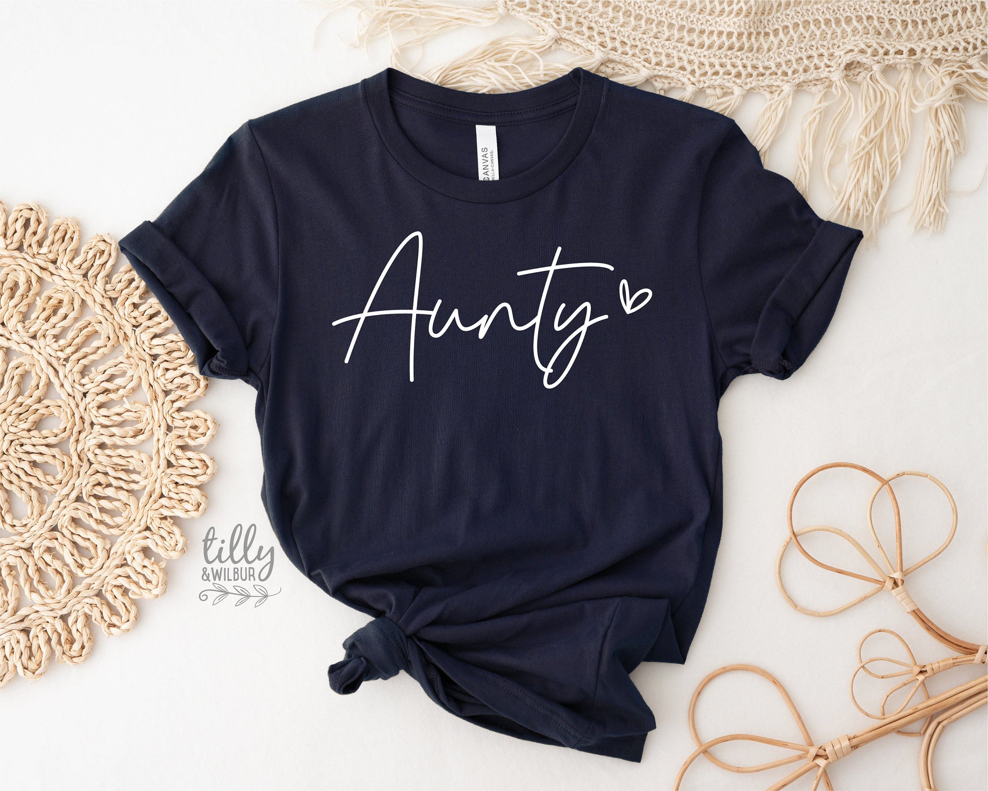 Aunty T-Shirt, Pregnancy Announcement T-Shirt, I'm Going To Be An Aunty, Baby Shower Gift, Aunty, Auntie, Sister Gift, Navy Blue With White