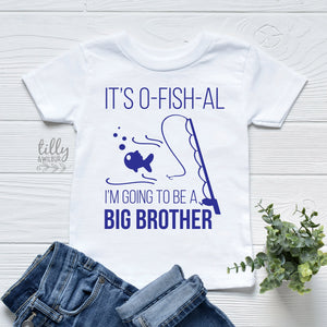 Big Brother T-Shirt, Big Bro T-Shirt, I'm Going To Be A Big Brother, Pregnancy Announcement Shirt, Big Bro Gift, Sibling Shirt, Fishing Fish