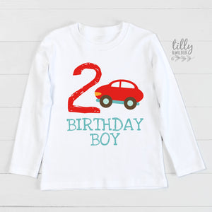 2nd Birthday T-Shirt, Second Birthday T-Shirt, Car Birthday T-Shirt, Racing Birthday Theme, Hot Wheels Birthday, Transport Birthday, 2 Today