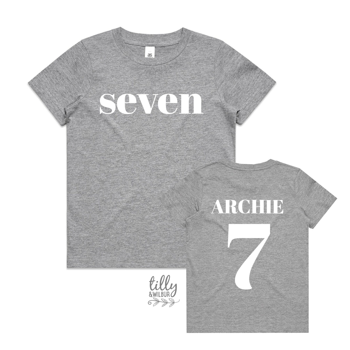 Seven T-Shirt, Seven Year Old Birthday T-Shirt, 7th Birthday Gift, Boy&#39;s 7th Birthday T-Shirt, I Am Seven, Birthday Boy,  Happy 7th Birthday