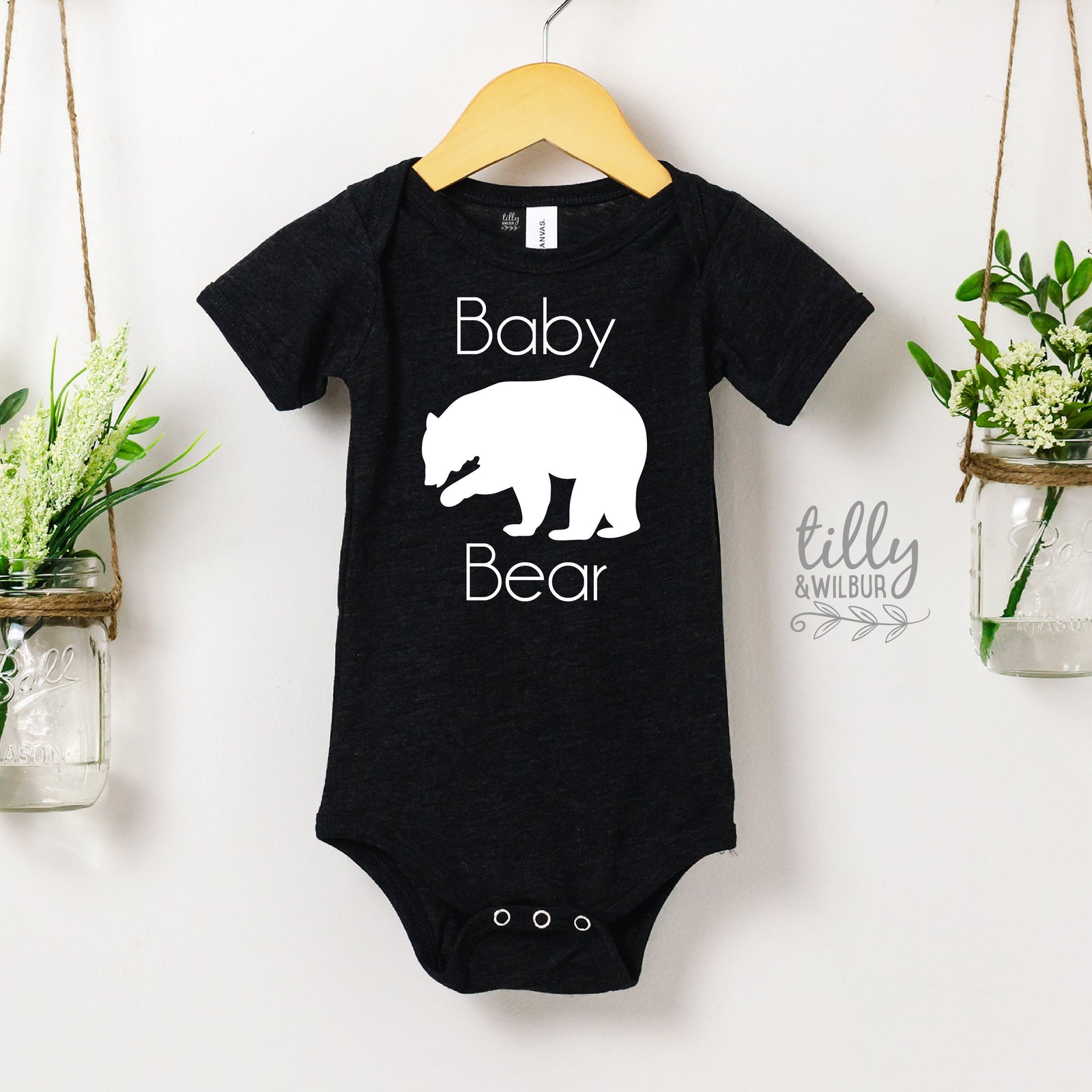 Baby Bear Bodysuit, Add To Matching Set For Growing Bub, Matching Mother's Day Bodysuit, Matching Father's Day Bodysuit, Matching Family