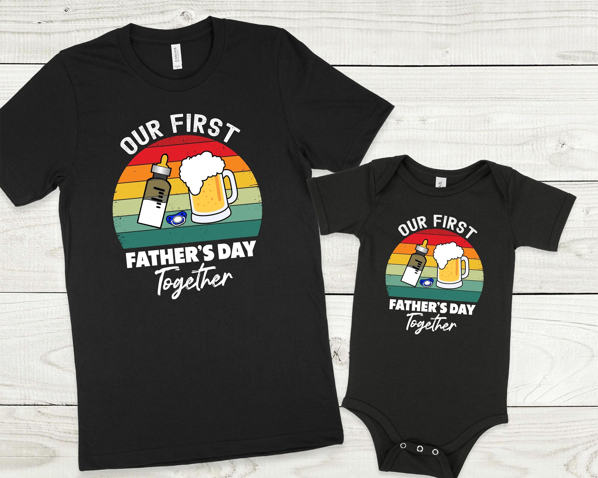 Our First Father's Day Together Matching Outfits, Drinking Buddies Matching Shirts, Daddy Daughter, 1st Father's Day, Father's Day Gift