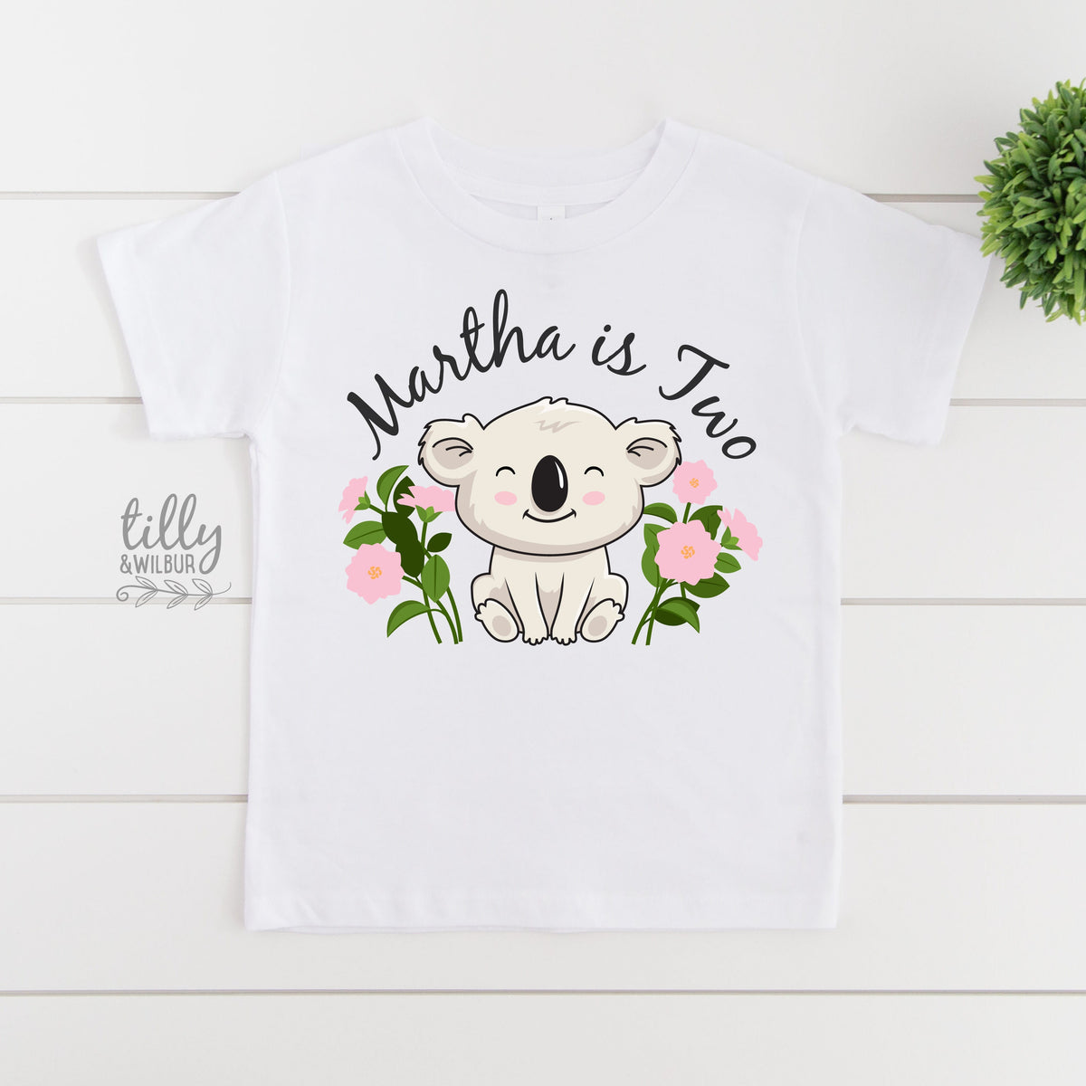 2nd Birthday T-Shirt, Two Birthday T-Shirt, Koala Birthday T-Shirt, Personalised Girls Birthday, Girls Birthday Outfit, Girls Birthday Party