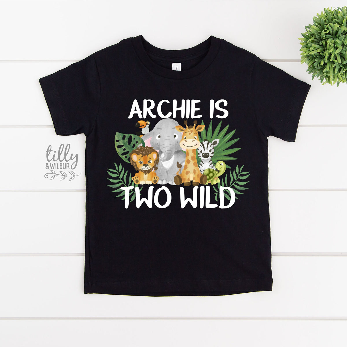 Personalised Birthday T-Shirt, Safari Animal 2nd Birthday T-Shirt, Custom Birthday T-Shirt, Safari Birthday, Jungle Animal Theme Birthday