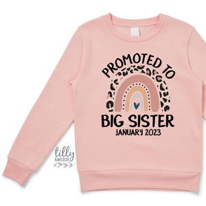 Promoted To Big Sister Jumper, Big Sis Sweatshirt,  Big Sister Gift, Pregnancy Announcement Shirt, I'm Going To Be A Big Sister T-Shirt, Sis