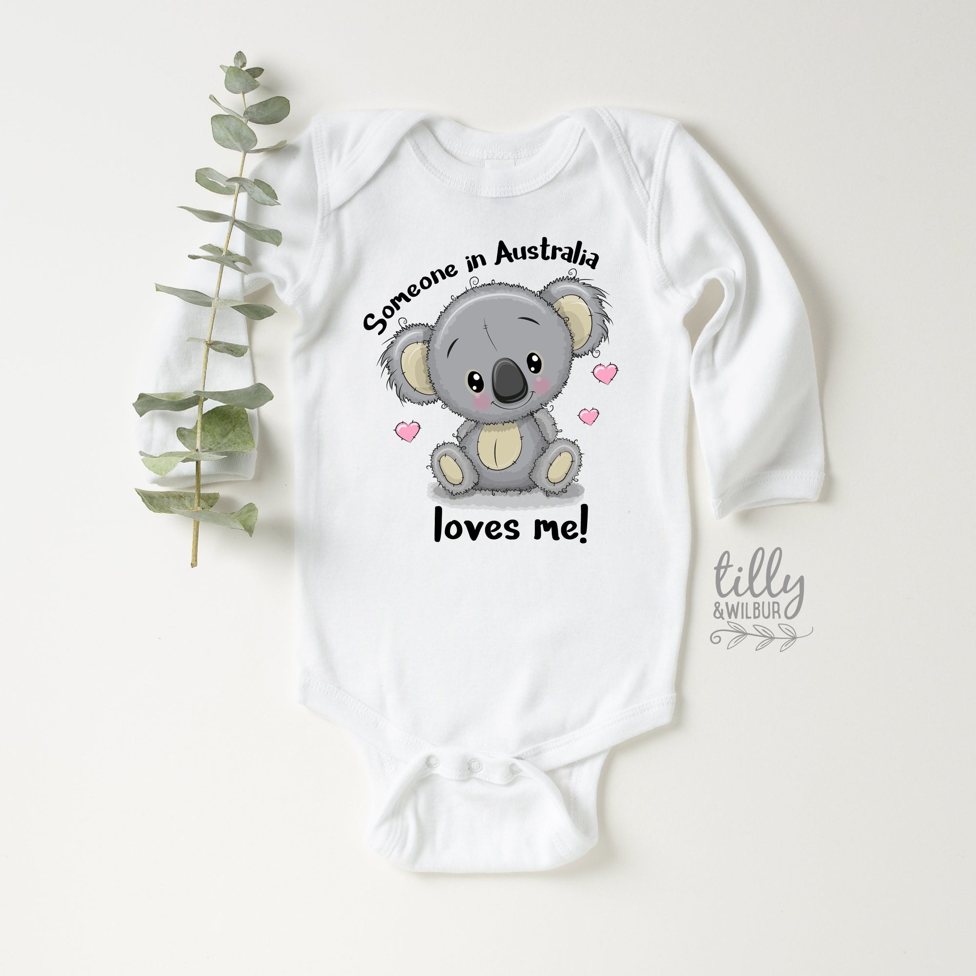 Someone In Australia Loves Me, Australia Baby Gift, Australiana Gift, Koala Baby Gift, Aussie Overseas Gift, Newborn Baby Gift, Baby Shower