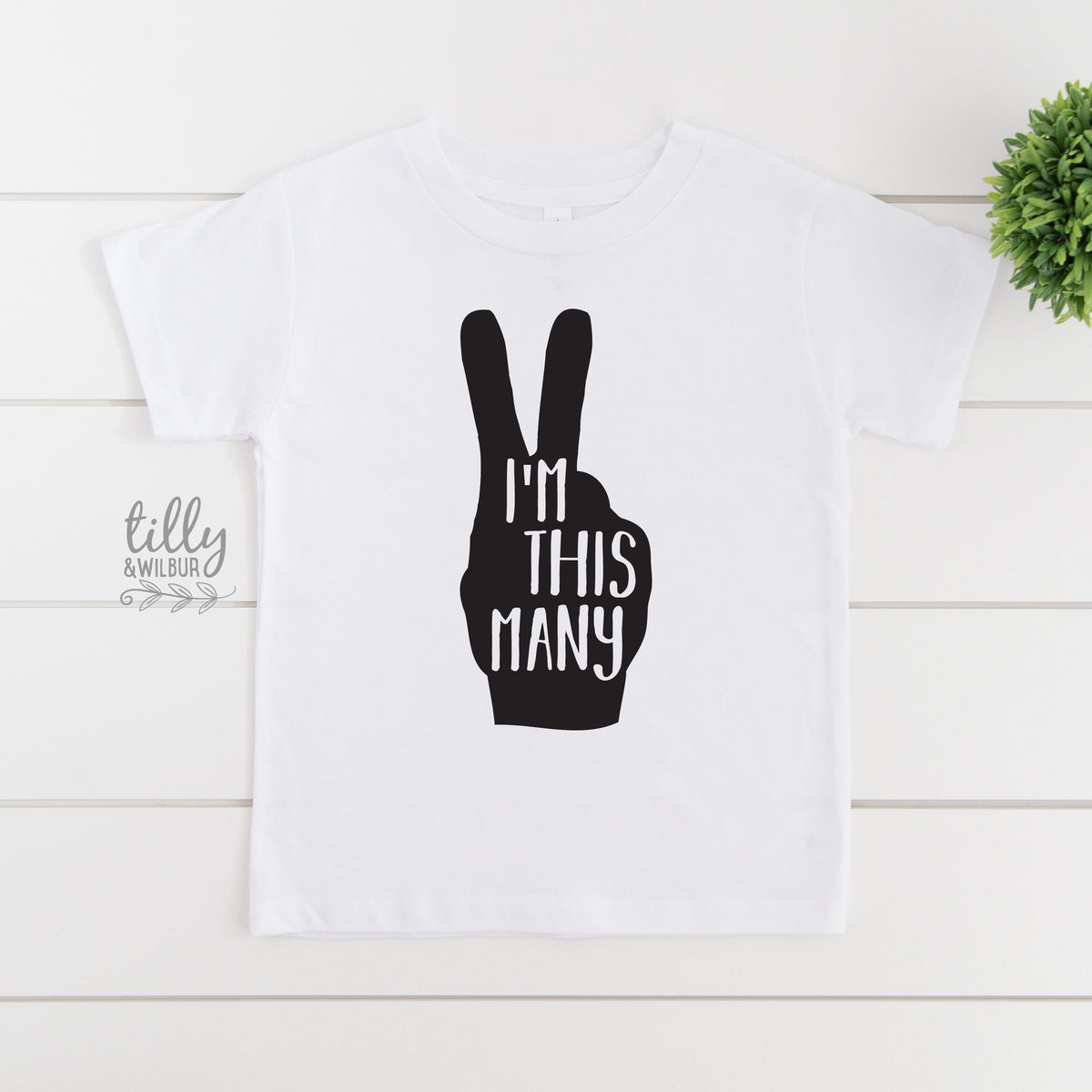2nd Second Birthday T-Shirt, I&#39;m This Many T-Shirt, Two Finger Birthday T-Shirt, Two Birthday Gift, Boys 2nd Birthday, Boys Birthday T-Shirt