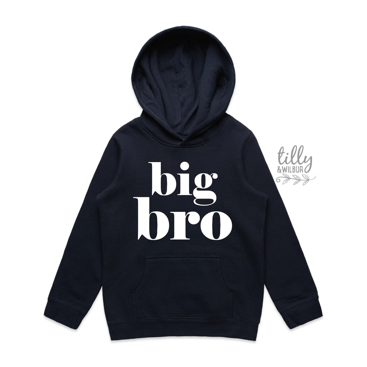 Big Bro Hoodie, Promoted To Big Brother Jumper, Big Brother Sweatshirt, I&#39;m Going To Be A Big Brother, Pregnancy Announcement T-Shirt, NAVY