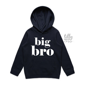 Big Bro Hoodie, Promoted To Big Brother Jumper, Big Brother Sweatshirt, I'm Going To Be A Big Brother, Pregnancy Announcement T-Shirt, NAVY