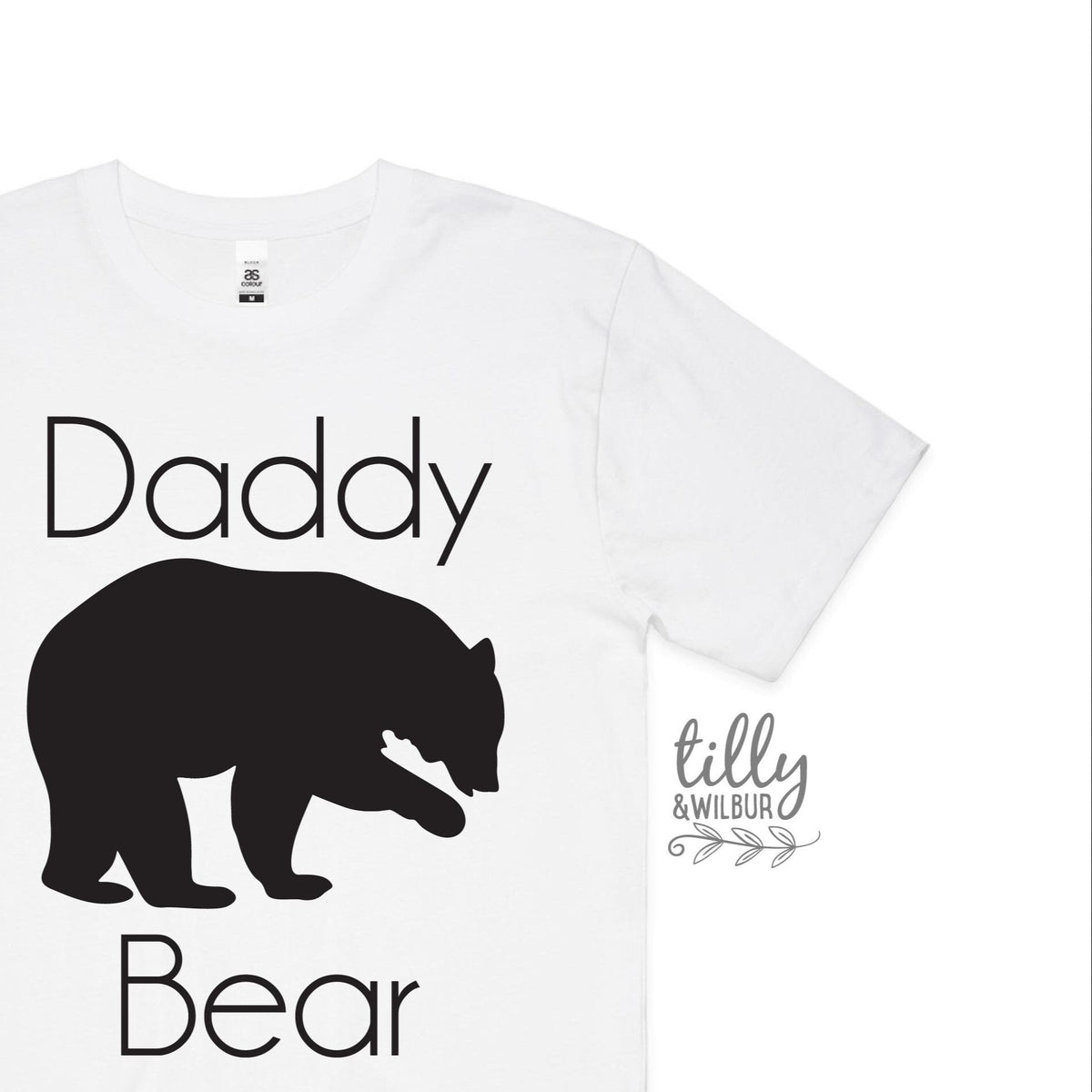 Daddy Bear T-Shirt, Matching Father&#39;s Day Outfits, Father Son Matching Shirts, Matching Daddy Baby Shirts, First 1st Father&#39;s Day, Bear Set