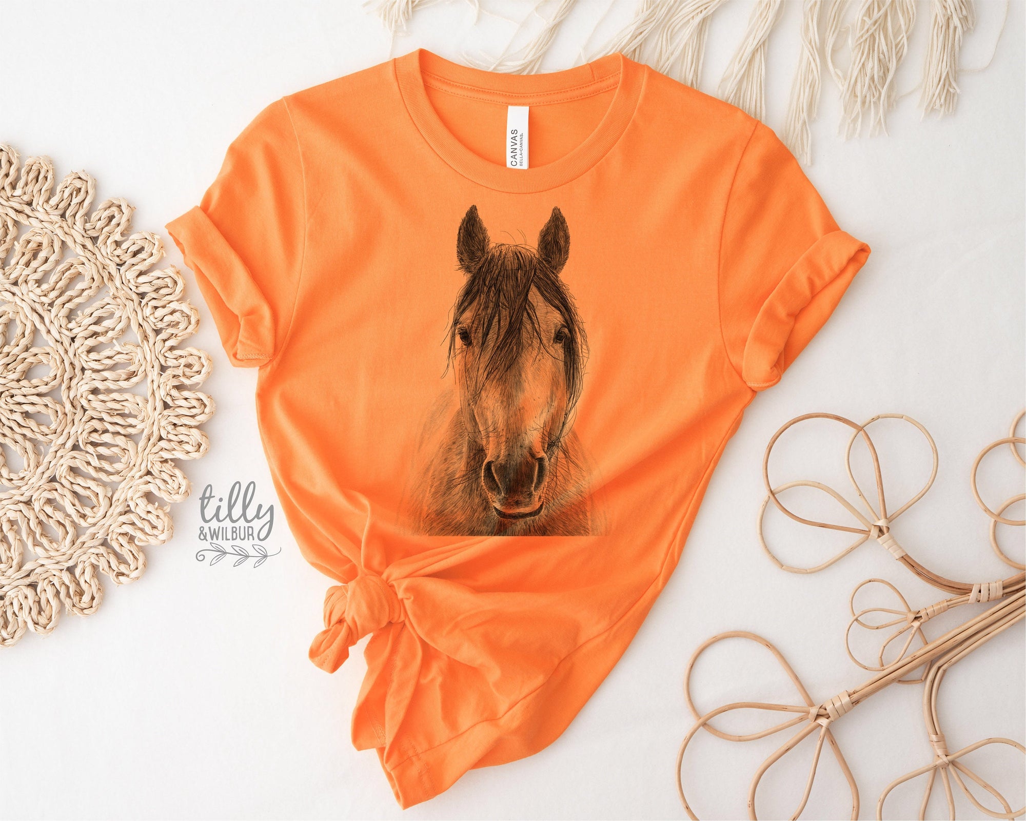 Horse T-Shirt, Women's Horse T-Shirt, Equestrian Gift, Horse Riding TShirt, Just A Girl Who Loves Horses, Horse Art, Horse Owner, Horse Gift