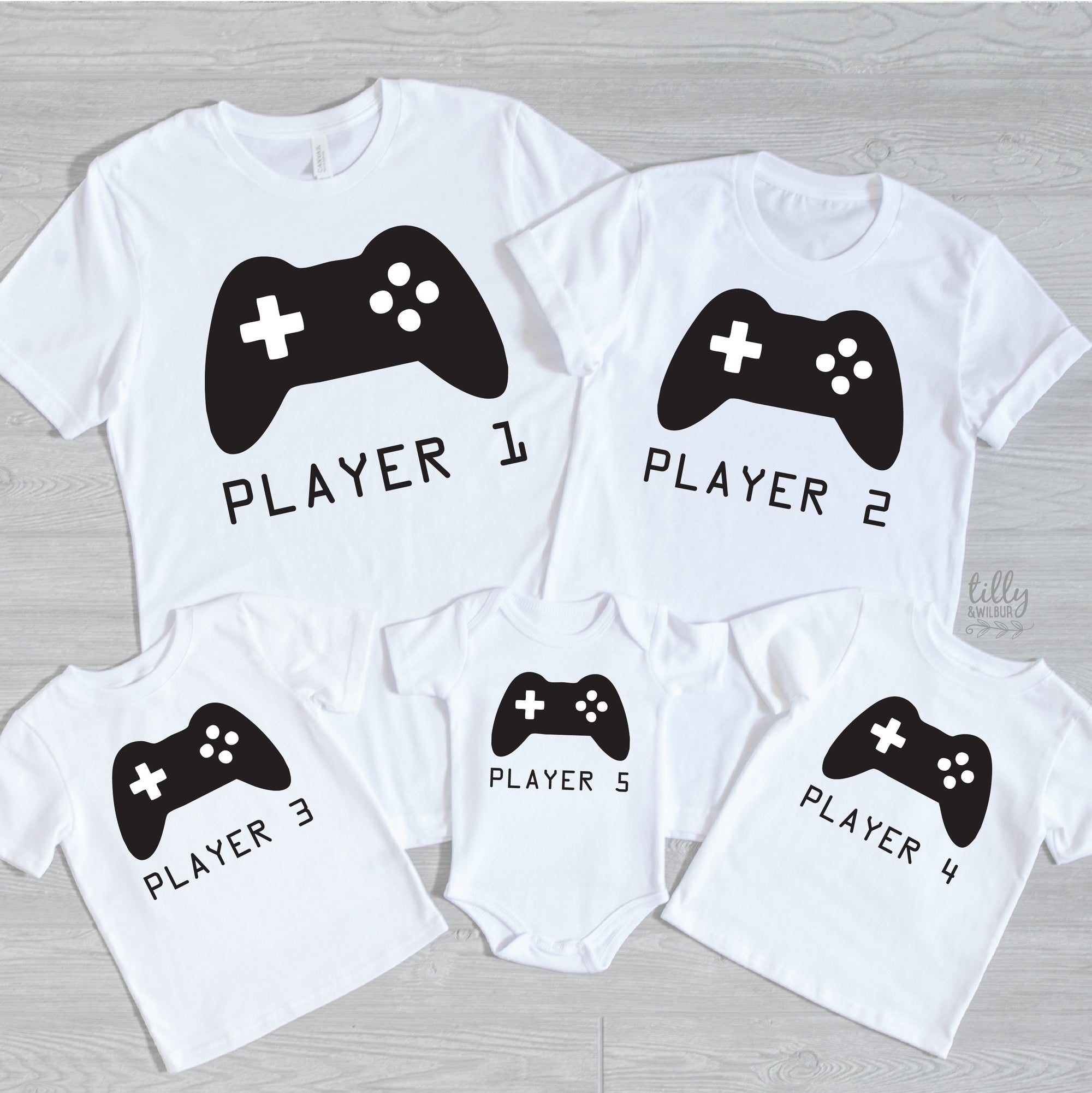Player 1 Player 2, Father Son Matching Shirts, Matching Dad Baby, Twin Outfits, Sibling Set, Gaming, Father's Day Gift, Video Gift, Gamer