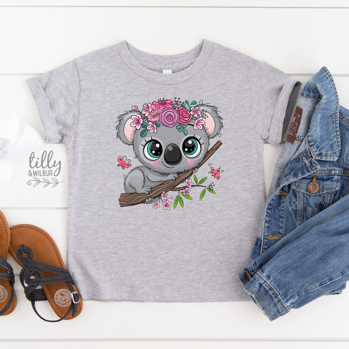 Koala T-Shirt, Girls Koala T-Shirt, Someone In Australia Loves Me, Australia Gift, Australiana Gift, Aussie Overseas Gift
