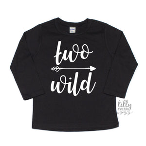Two Wild Birthday T-Shirt, Two Wild Birthday, 2 Year Old Boy, 2 Year Old Girl, Second Birthday Gift, 2nd Birthday Present, 2nd Birthday Tee