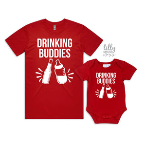 Drinking Buddies Matching Shirts, Daddy Daughter, Father Son, Beer, New Dad Gift, Matching Daddy Baby, 1st Father's Day, Father's Day Gift
