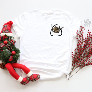 Joy Christmas T-Shirt, Christmas Joy T-Shirt, Joy To The World T-Shirt, Family Holiday Tee, Women's Christmas T-Shirt, Xmas Gift For Her