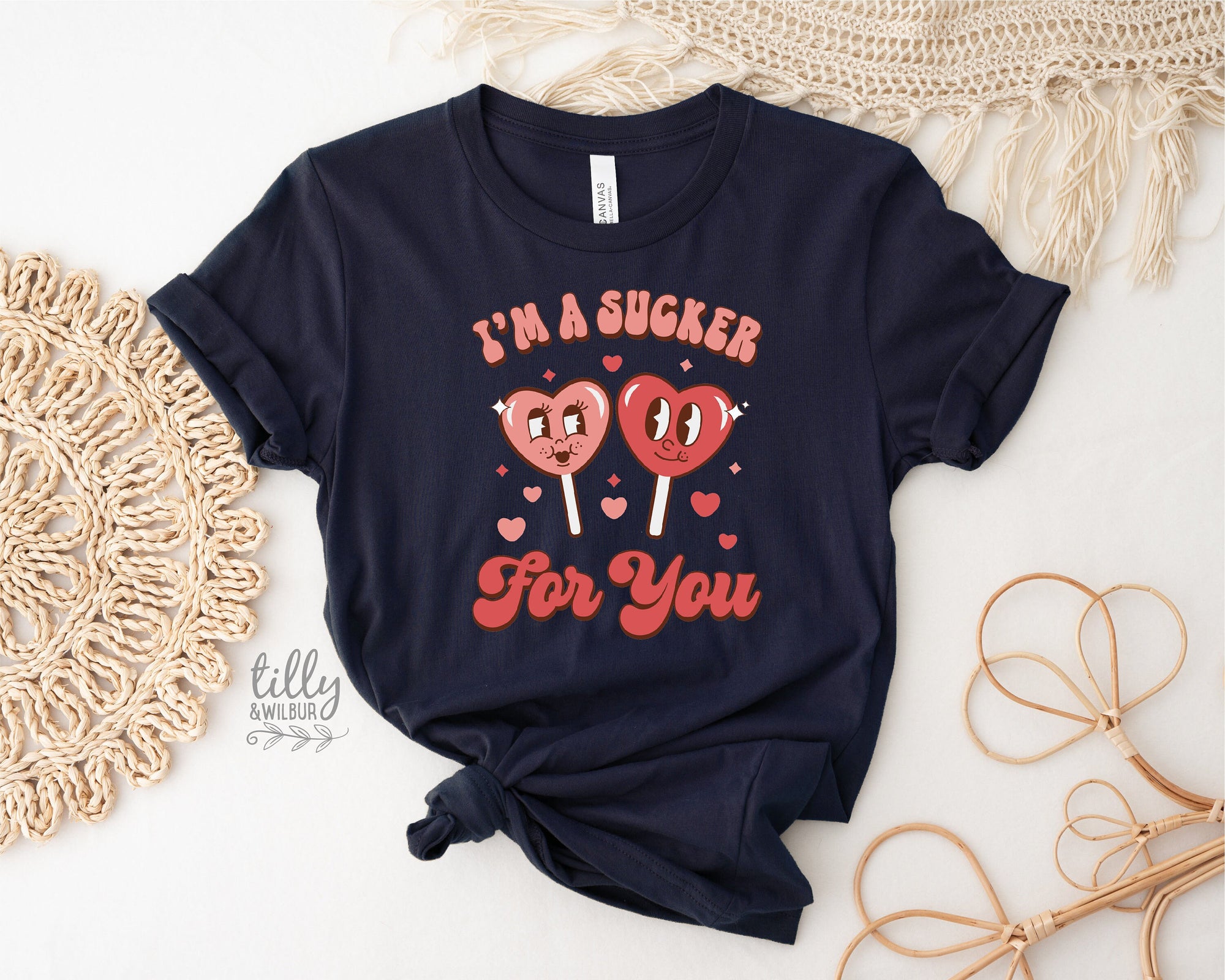 I'm A Sucker For You T-Shirt, Lollipop T-Shirt, Funny Valentine's Day T-Shirt, Retro Valentine's Day Shirt, Valentine's Day Gift, Love Sucks