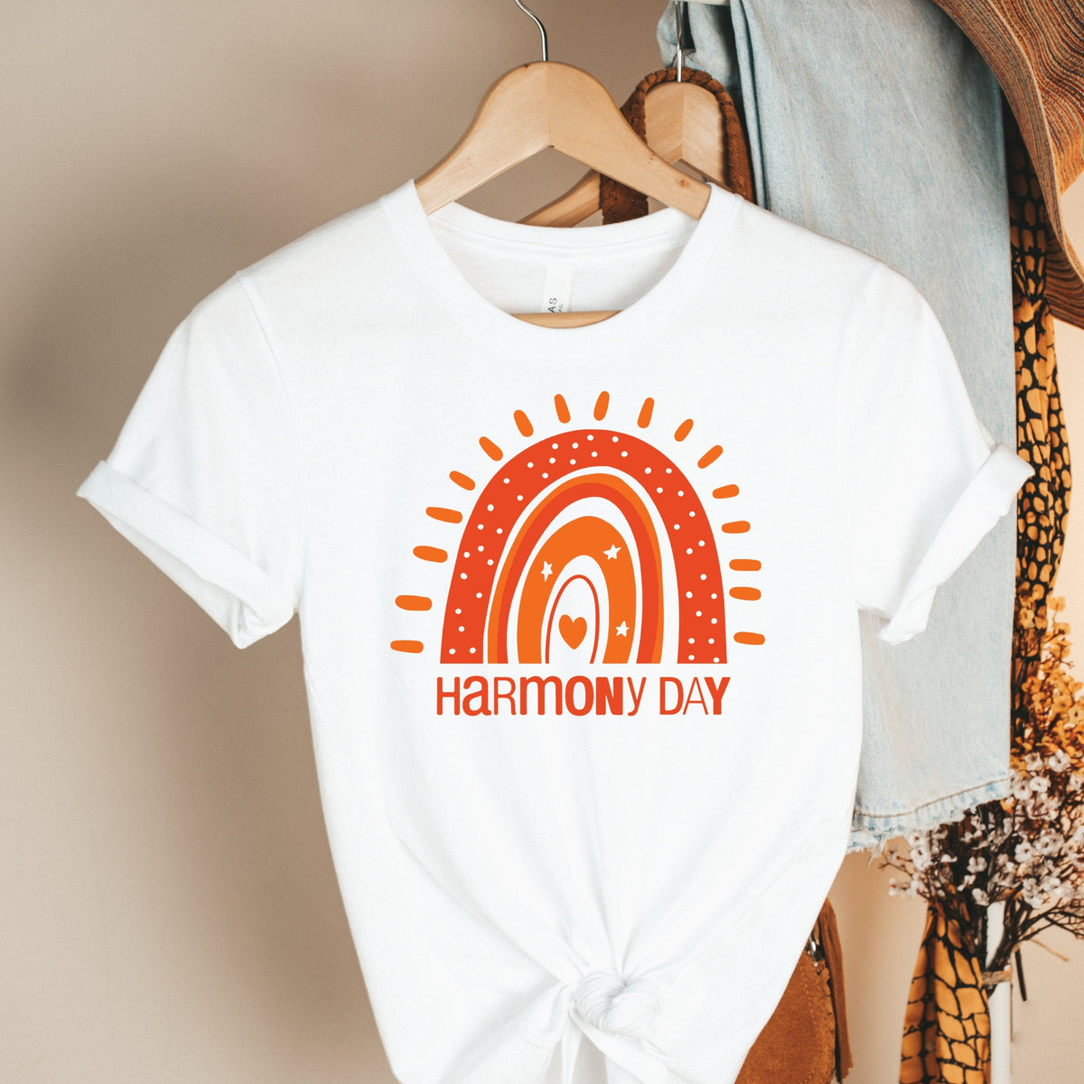 Harmony Day T-Shirt, Harmony Day - 21st March, Orange Harmony Day T-Shirt, Everyone Belongs, School T-Shirt, Babies, Kids, Womens And Mens