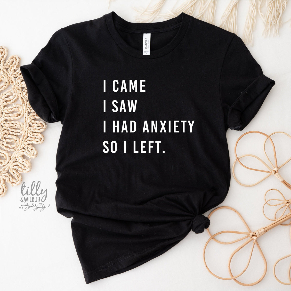 I Came I Saw I Had Anxiety So I Left T-Shirt, Anxiety T-Shirt, Funny T-Shirt, Funny Sayings T-Shirt, Funny Women&#39;s T-Shirt, Gift For Her