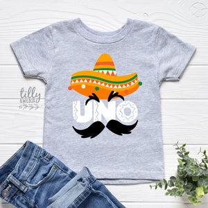 Mexican First Birthday T-Shirt, Uno Birthday T-Shirt, Mexican Fiesta Birthday, Numero Uno, 1st Birthday T-shirt, 1st Birthday Baby Outfit