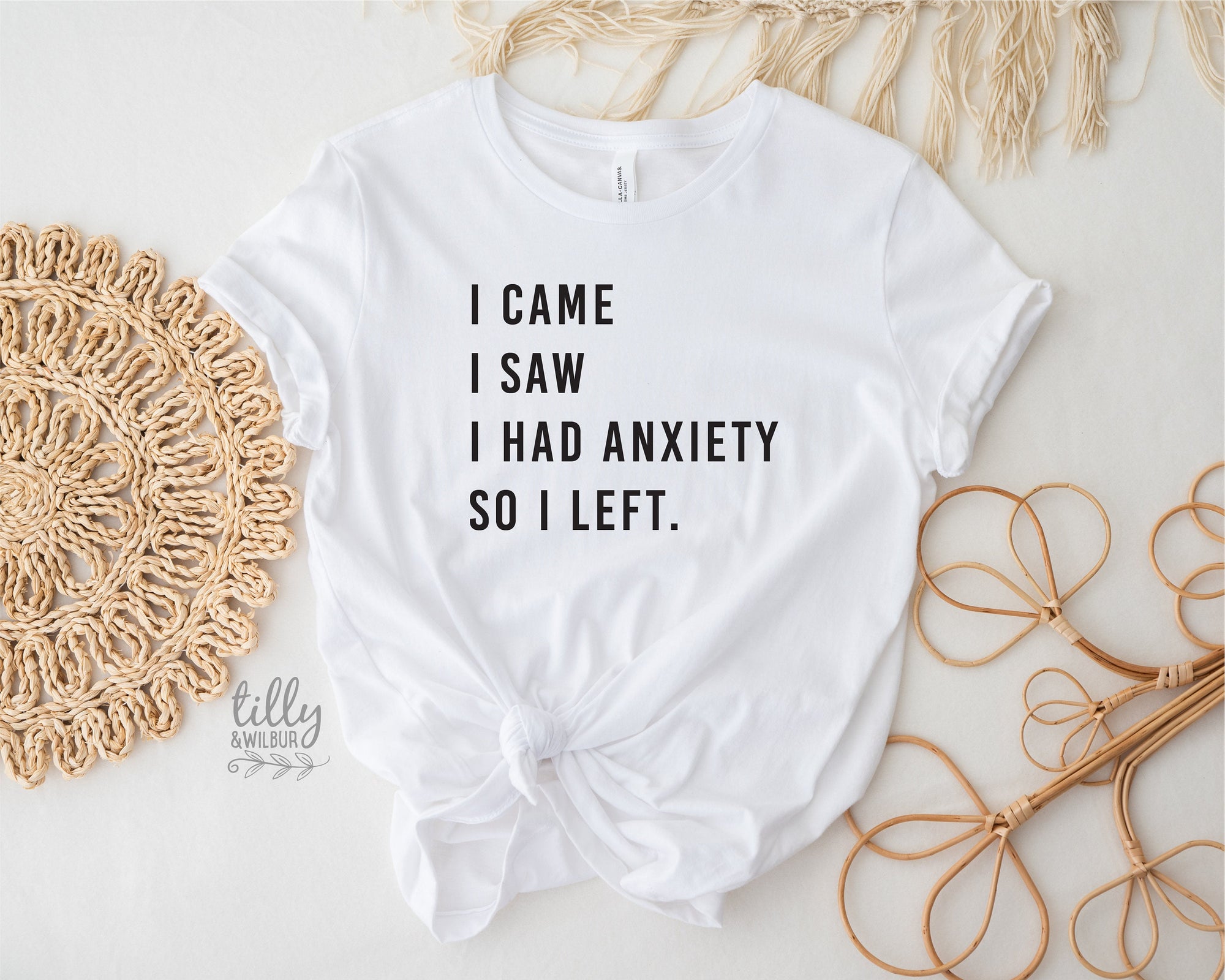 I Came I Saw I Had Anxiety So I Left T-Shirt, Anxiety T-Shirt, Funny T-Shirt, Funny Sayings T-Shirt, Funny Women's T-Shirt, Gift For Her