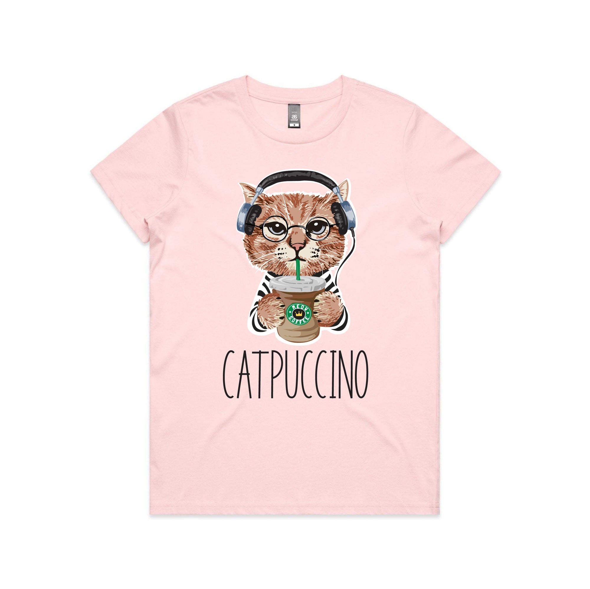 Cat T-Shirt, Catpuccino T-Shirt, Funny Cat T-Shirt, Womens, Mens & Kids Sizing, Kitty Tee, Kitten T-Shirt, I Love Cats T-Shirt, Cat Lover
