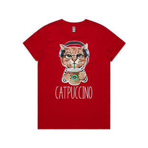 Cat T-Shirt, Catpuccino T-Shirt, Funny Cat T-Shirt, Womens, Mens & Kids Sizing, Kitty Tee, Kitten T-Shirt, I Love Cats T-Shirt, Cat Lover