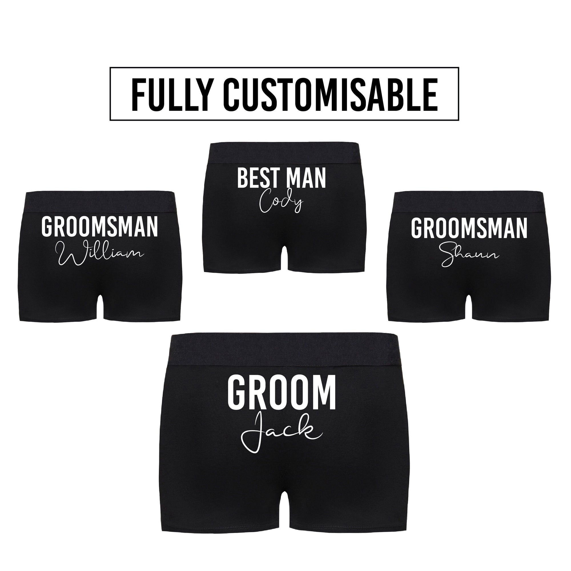 Wedding Undies, Groom Briefs, Best Man Briefs, Groomsman Briefs, Personalised Wedding Day Underwear, Quality Garments (NOT Target Kmart etc)