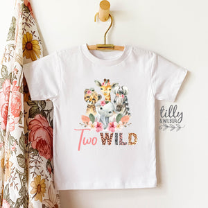 Two Wild T-Shirt, Two Wild Birthday T-Shirt, Safari Animal 2nd Birthday T-Shirt, Two Birthday T-Shirt, Safari Birthday, Jungle Animal Theme
