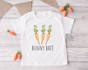 Easter T-Shirt For Girls, Bunny Bait T-Shirt, Funny Easter Bunny Shirt, Easter Egg Hunt, Easter Gift, Girls Easter Gift, Girls Easter Shirt