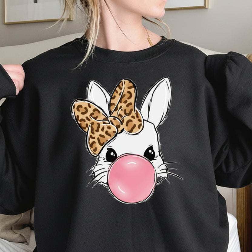 Bubblegum Bunny Easter Shirt | Cute Easter Bunny Shirt | Pink Bubble Bunny Shirt | Funny Easter Bunny Outfit | Kids Baby Adult Easter Shirt