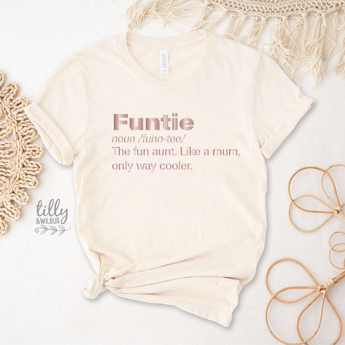 Funtie The Fun Aunt Like A Mum Only Way Cooler, Aunt T-Shirt, Auntie T-Shirt, Funny Aunt T-Shirt, Funny Auntie Shirt, Niece Nephew, Fun Aunt