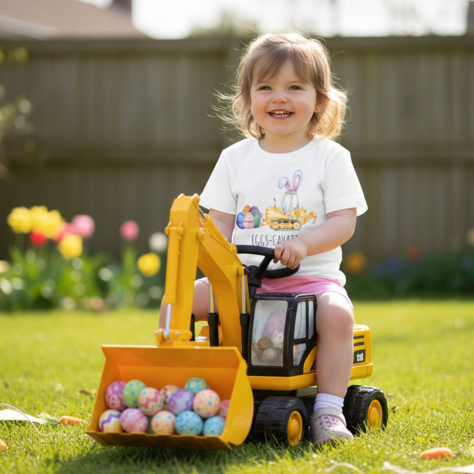 Easter T-Shirt, Eggs-Cavator T-Shirt, Eggs-Cavator Easter T-Shirt, Easter Eggs-cavator Shirt, Egg Hunt, Easter Gift, Construction, Excavator