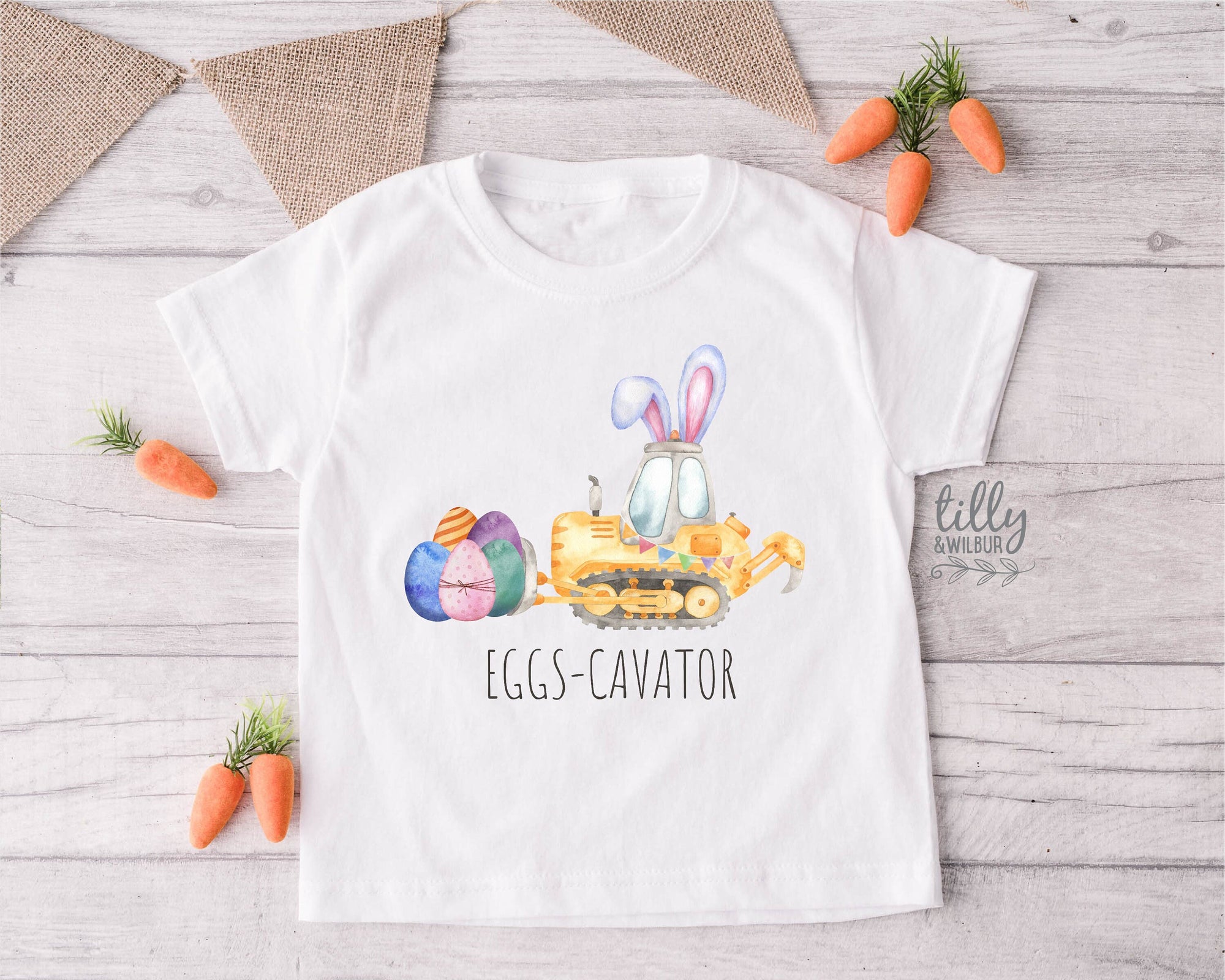 Easter T-Shirt, Eggs-Cavator T-Shirt, Eggs-Cavator Easter T-Shirt, Easter Eggs-cavator Shirt, Egg Hunt, Easter Gift, Construction, Excavator