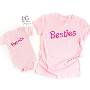 Besties, Besties T-Shirts, Mummy And Me Matching Outfits, Our First Mother's Day, Mother Daughter, Best Friends, Friends Forever, Bodysuit