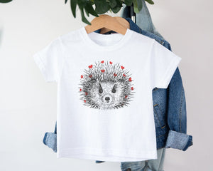 Hedgehog T-Shirt, Hedgehog Gift, Hedgehog Lovers, Hedgehog Valentine, Available in baby bodysuits, kids t-shirts and adult t-shirts