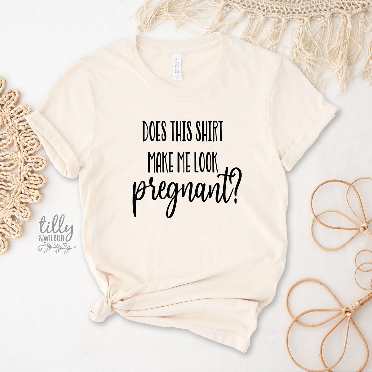 Does This Shirt Make Me Look Pregnant T-Shirt, Pregnancy Announcement T-Shirt, New Mum Shirt, Pregnancy Reveal Shirt, Funny Pregnancy Shirt
