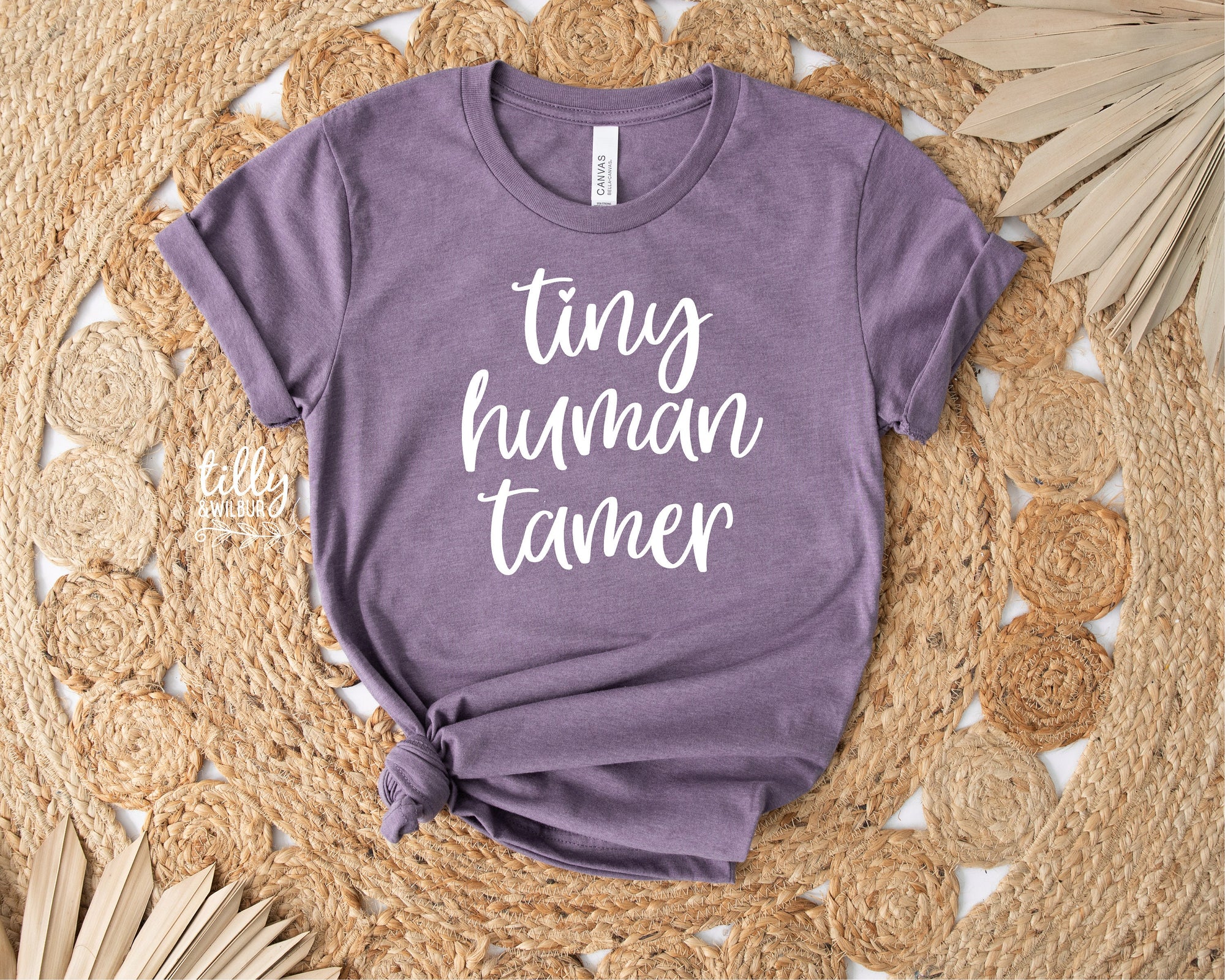 Funny Mum T-Shirt, Tiny Human Tamer T-Shirt, Funny Teacher T-Shirt, Parenting T-Shirt, Mother's Day T-Shirt, Mum T-Shirt, Funny Mum Gift