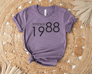 Vintage Birthday T-Shirt With Personalised Year, Limited Edition Birthday T-Shirt, Limited Edition T-Shirt, Personalised Birthday T-Shirt