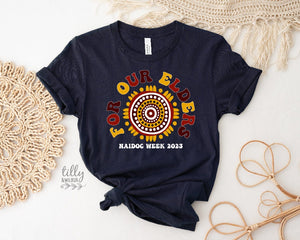 Aboriginal NAIDOC Week 2023 T-Shirt, Reconciliation T-Shirt, Australian Indigenous, For Our Elders T-Shirt, Aboriginal T-Shirt,Vote Yes NAVY
