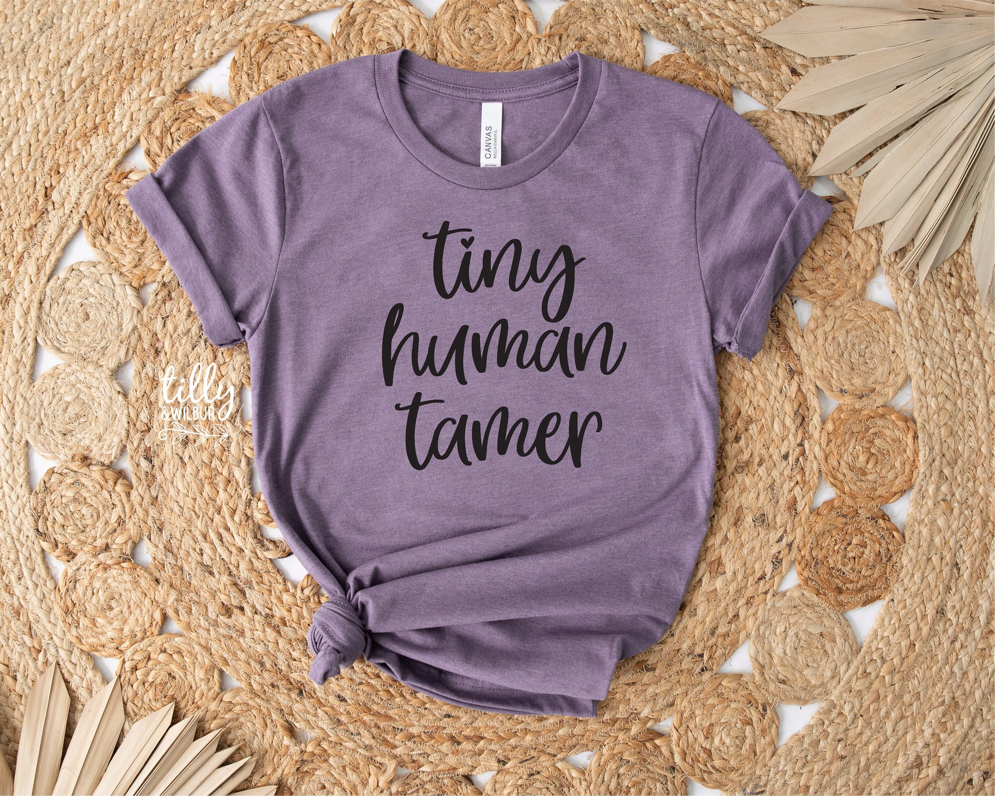Funny Mum T-Shirt, Tiny Human Tamer T-Shirt, Funny Teacher T-Shirt, Parenting T-Shirt, Mother's Day T-Shirt, Mum T-Shirt, Funny Mum Gift