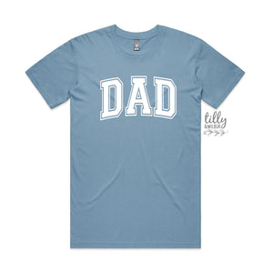 Dad Varsity T-Shirt, Father's Day Gift, Pregnancy Announcement T-Shirt For Dad, Pregnancy Gift To Husband, New Dad Gift, Dad Birthday Gift