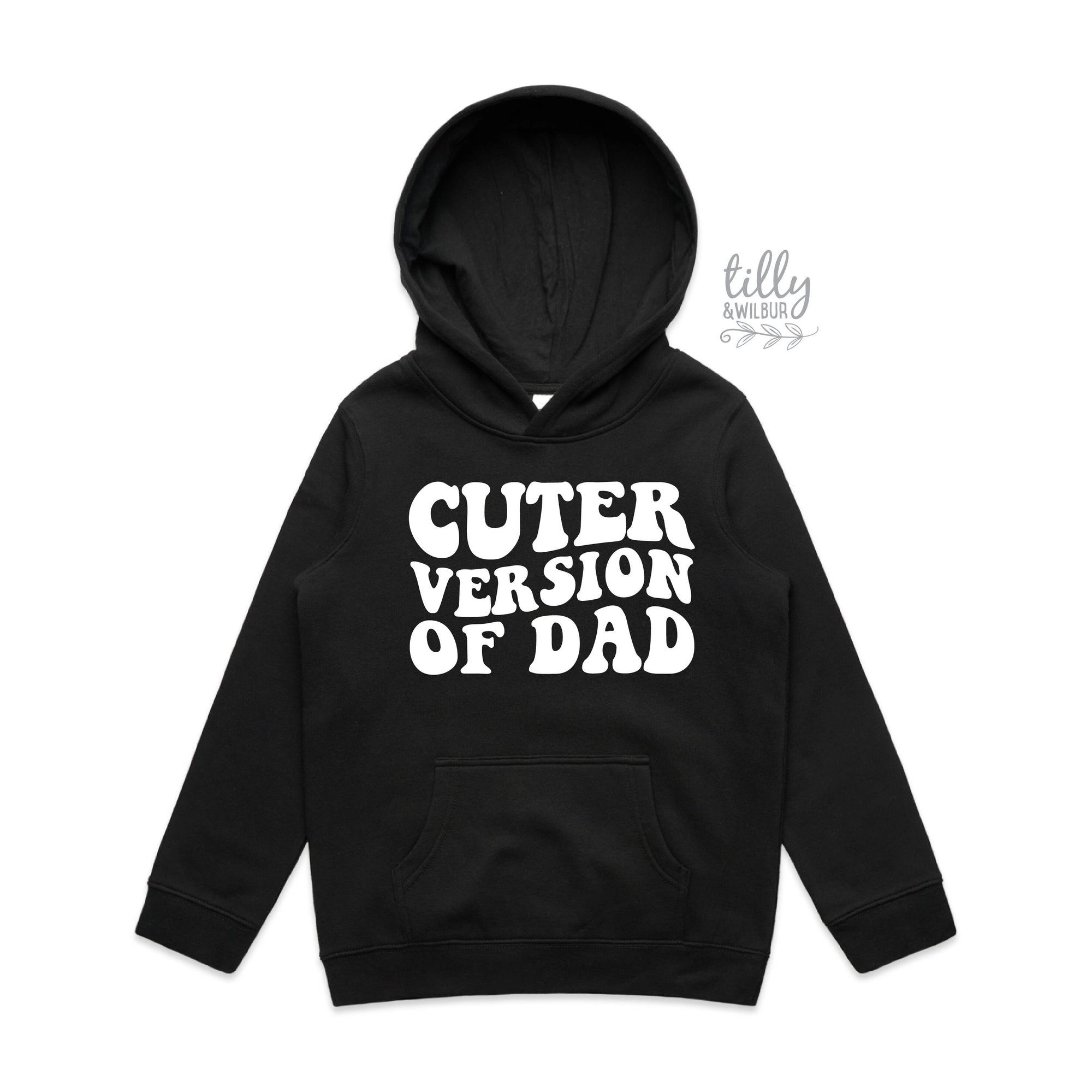 Cuter Version of Dad, Sweatshirt, Kids Outfit, Fathers Day Gift, Funny Dad, Kid's clothing, Jumper, Cute kids, Cuter Than Dad Jumper