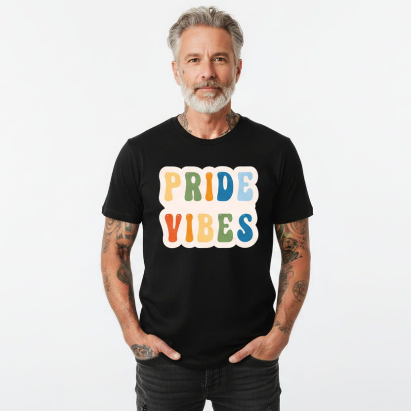 Pride T-shirt, Pride Vibes T-shirt,  Mardi Gras T-shirt, Self Expression T-shirt, LQBTQIA T-shirt, Rainbow T-shirt, Pride Colours, Liquid