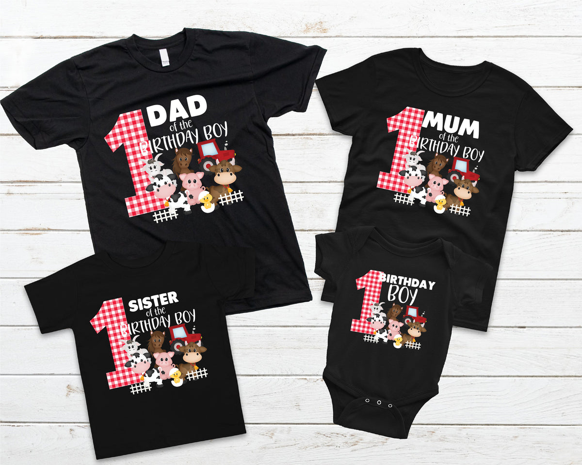 Farm Animal First Birthday, Matching Family Farm 1st Birthday Theme, 1st Birthday Farm Set, 1st Birthday Baby Set, Farm Animal Party Theme