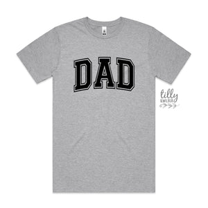 Dad Varsity T-Shirt, Father's Day Gift, Pregnancy Announcement T-Shirt For Dad, Pregnancy Gift To Husband, New Dad Gift, Dad Birthday Gift